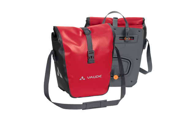 Vaude Aqua Front bolsa de bicicleta set 2 piezas 28 litros rojo