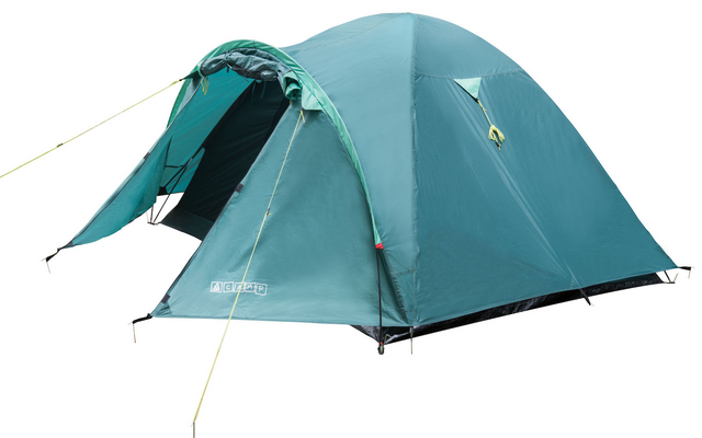 Tambu Acamp 4 person dome tent green/turquoise