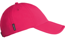 Rote Baseballkappe seitlich fotografiert