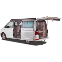 Mayr Mosquitera para puerta corredera de furgoneta con cremallera adecuada para VW T5 / T6 / T6.1 con malla fina para el lado izquierdo del conductor