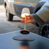 Kleines Produktbild Silwy Magnet-Leuchte Tischleuchte mit Metall-Nano-Gel-Platzset 1