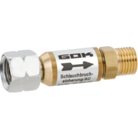 Dispositivo di protezione contro la rottura di tubi GOK SBS/AU per bassa pressione &ndash; G1/4LH UEM x G1/4LH-KN 29 mbar