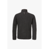 Schwarze Jacke von hinten auf weißem Hintergrund
