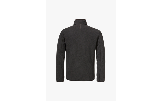 Schwarze Jacke von hinten auf weißem Hintergrund