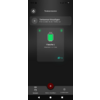 Smartphone-Bildschirm mit dunkler App-Oberfläche; oben 'Tanksensoren', darunter Schaltfläche 'Tanksensor hinzufügen', Karte mit grüner Flasche, Text 'Flasche 1' und 'Aktualisiert vor 1 Sek', Schloss- und Bluetooth-Symbole sowie '25 kg', untere Naviga