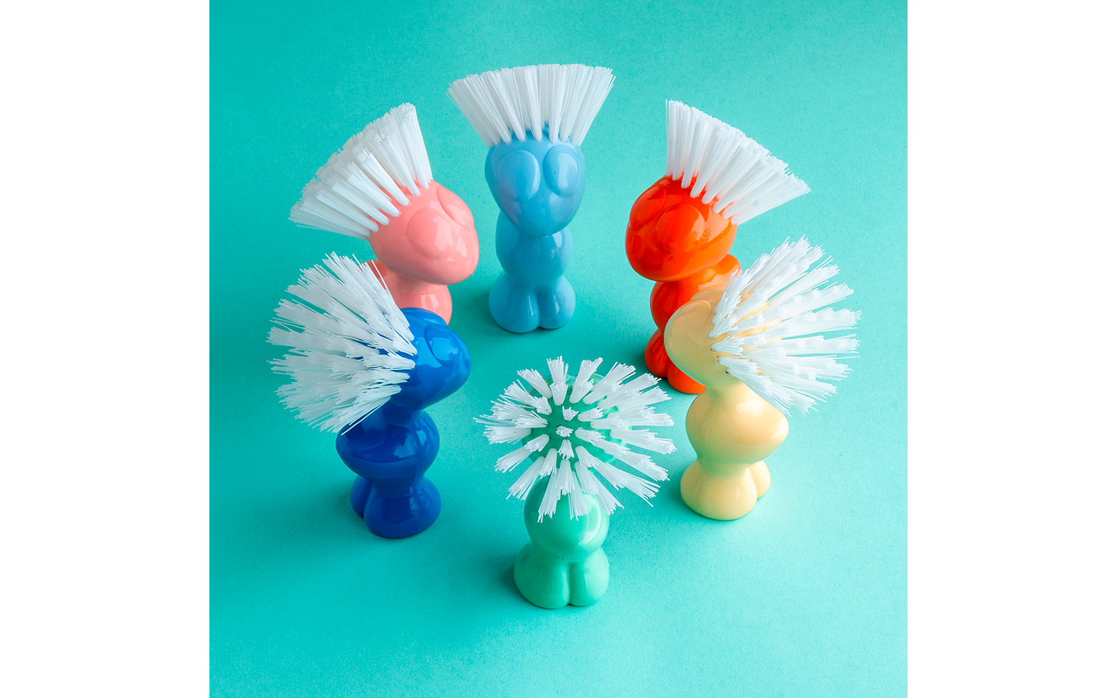 Product afbeelding Koziol Tweetie groenteborstel van biocirculair kunststof 12,9 cm 1