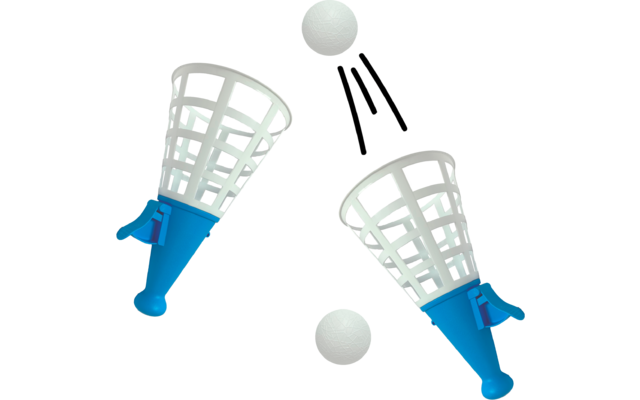 Produktbild alldoro XXL Fangballspiel Catchball Set 4 teilig extra gro&szlig;  1