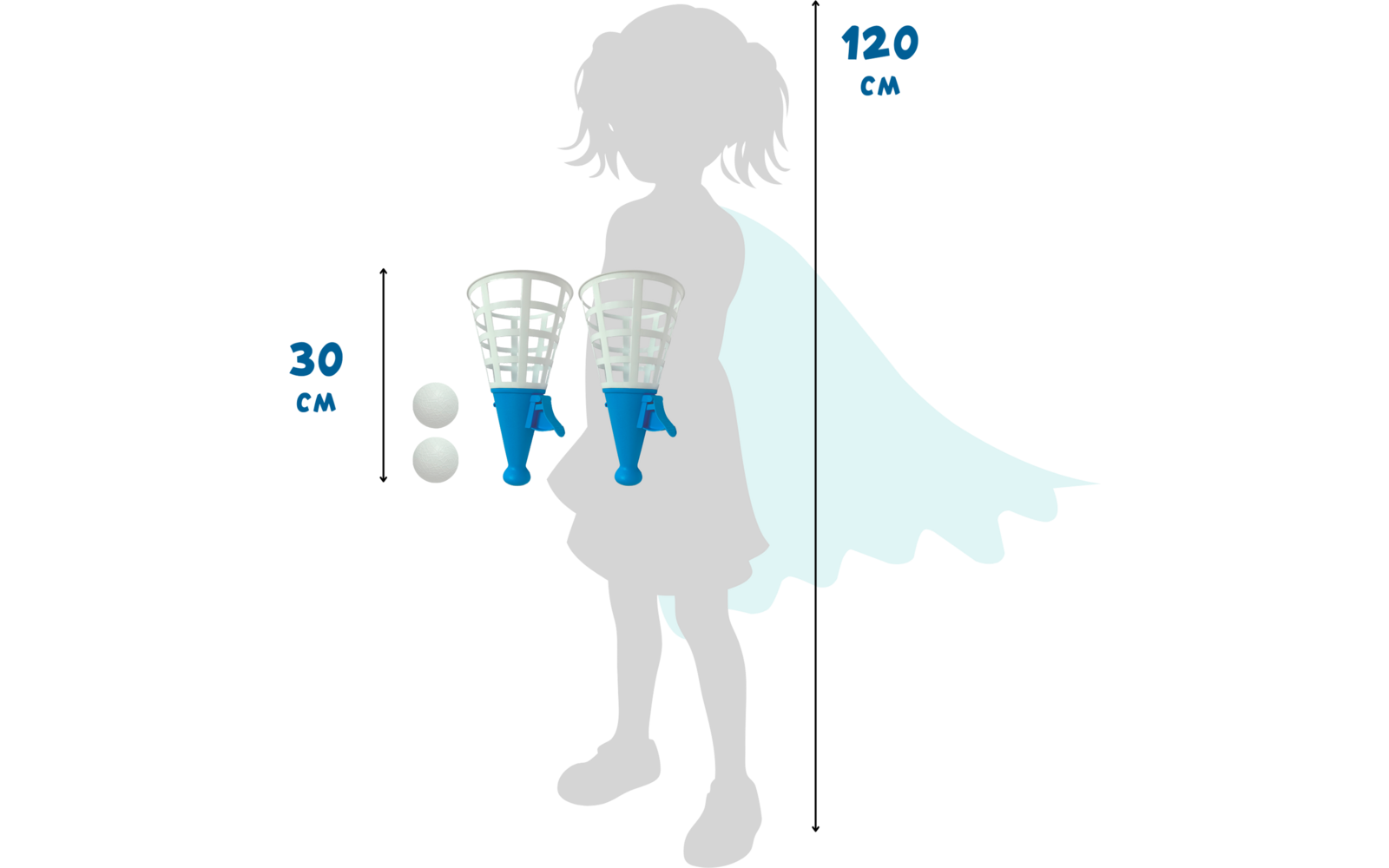 Produktbild alldoro XXL Fangballspiel Catchball Set 4 teilig extra gro&szlig;  1