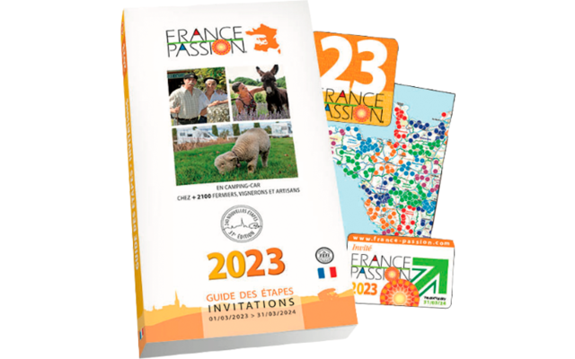 Frankrijk Passion Guide des Etapes Uitnodigingen 2023 Reisgids