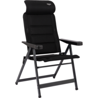 Crespo AP/235-ADC-80 Campingstuhl mit 7-fach verstellbarer R&uuml;ckenlehne / verstellbarer Kopfst&uuml;tze schwarz
