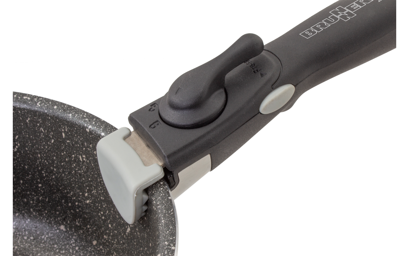 Produktbild Brunner Pirate Pot Topfset 5-teilig Stone Rock Antihaftbeschichtung und abnehmbarer Griff 1