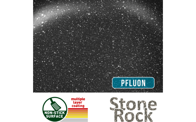 Produktbild Brunner Pirate Pot Topfset 5-teilig Stone Rock Antihaftbeschichtung und abnehmbarer Griff 1