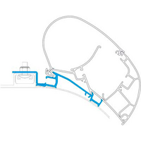Adattatore per tendalini da tetto Dometic PR-Adapt PW 2000 e PW 2500 5,5 m