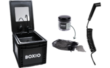 Boxio Wash Plus Kit de démarrage pour lavabo mobile comprenant Boxio Wash / Shower / Beads / Mirror