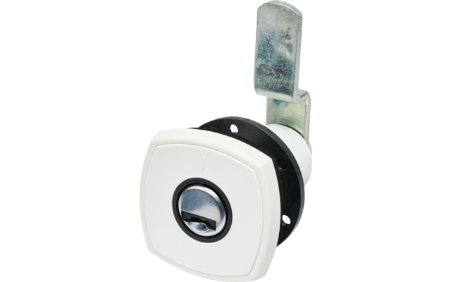 STS flap lock square with anti-rotation protection for plug-in cylinder inserts STS / Zadi without cylinder white
