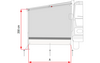 Fiamma Sun View Side Sonnenschutz / Markisenaufsatz Seitenwand für F80L