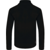 Schwarzer Pullover von hinten, mit langem Arm und Stehkragen