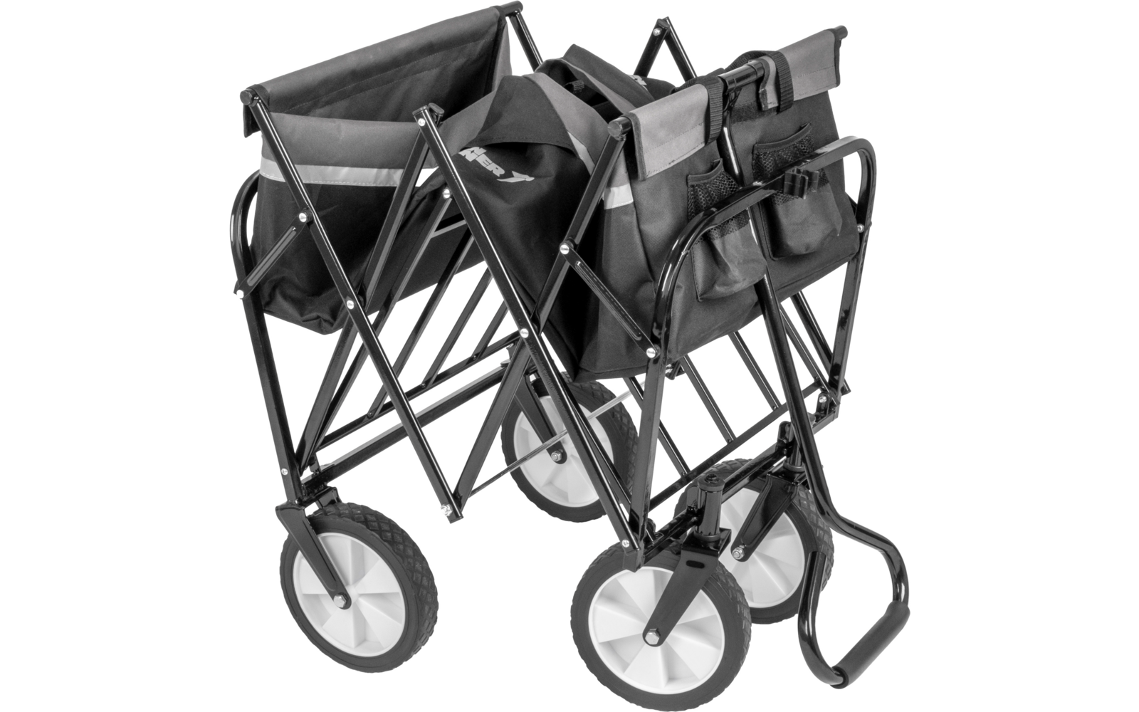 Product afbeelding Brunner Cargo Linx Bollerwagen klappbar schwarz 100 x 53,5 x 60 / 102 cm 1