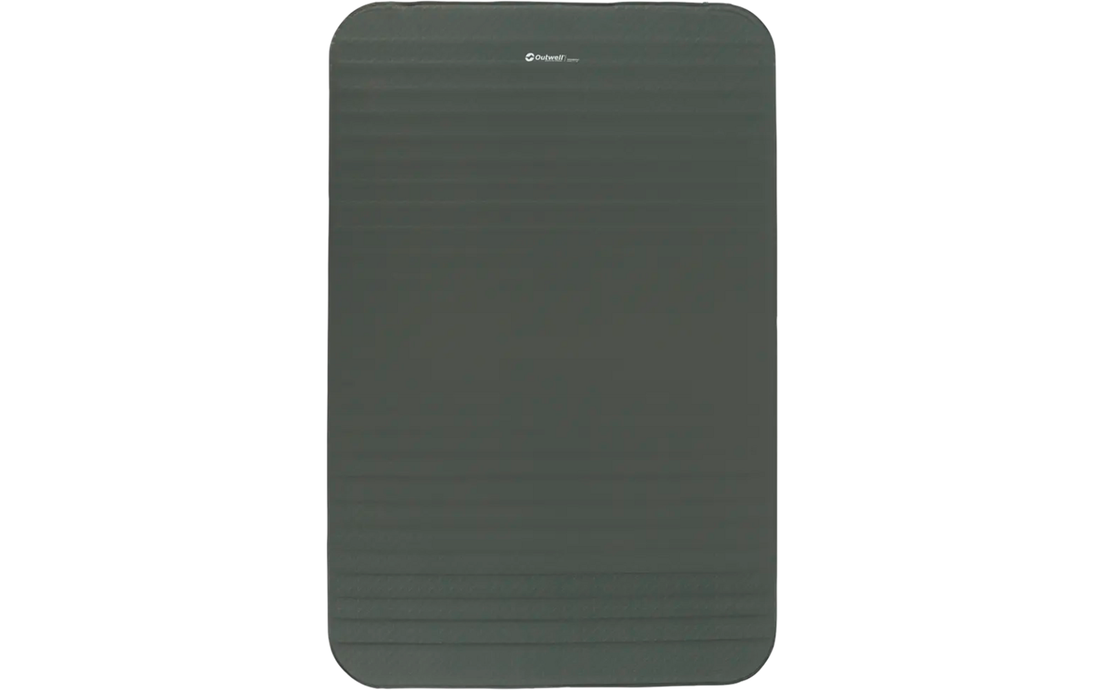 Donkergrijze yogamat met een licht getextureerd oppervlak