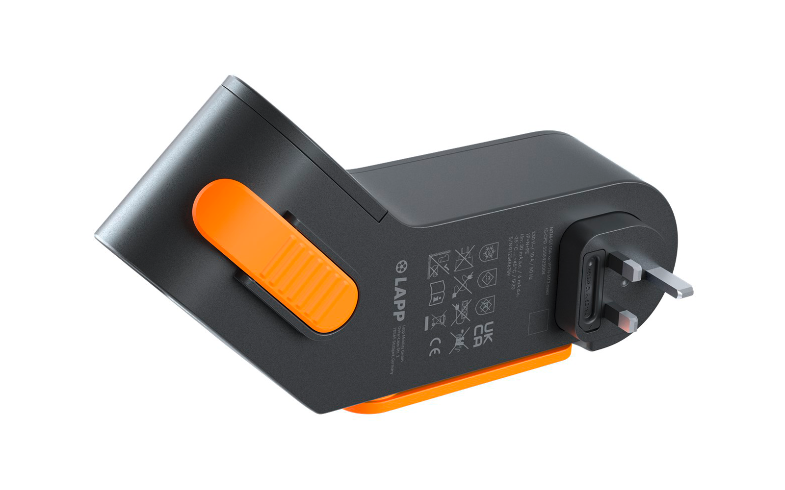Immagine del prodotto Lapp Mobility Dock UK Ladeger&auml;t f&uuml;r Elektrofahrzeug Typ 2 Mode 2 / 1-phasig 10 A bis 2,3 kW 1