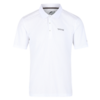 Polo blanco de manga corta con botonadura