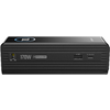 Schwarzer DVD-Player mit Display und Bedientasten vorn