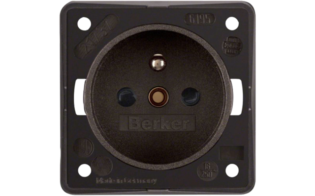 Berker Socket France - brown matt