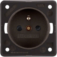 Berker Steckdose Frankreich - braun matt
