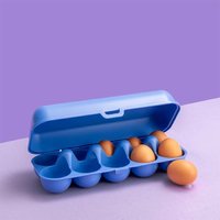 Koziol Eggs to go Eierbox f&uuml;r 10 Eier strong blue