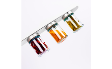 Verres magnétiques silwy® épicerie fine WHITE & CLASSY (192 ml), lot de 3, baguette métallique incluse