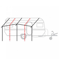 Berger ProFrame Gest&auml;nge-Set f&uuml;r Vorzelte, 25 mm Stahl