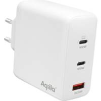 Cargador enchufable Aqiila Chargebird W4 120W 2x USB-C 1x USB-A