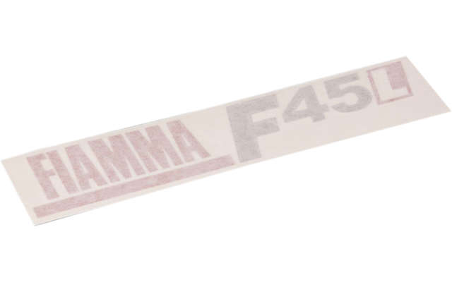 Fiamma sticker for awning F45L in Polar White / Titanium Fiamma spare part number 98673-089