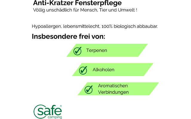 Produktbild Safe Camping Anti-Kratzer Fensterpflege f&uuml;r Acrylglas und PVC 1