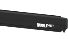 Fiamma F45L store couleur du boîtier Deep Black couleur de la toile Royal Grey