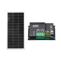 Set pannello solare Alden High Power Easy Mount3 2 x 120 Watt con regolatore di carica solare I-Boost 250 Watt