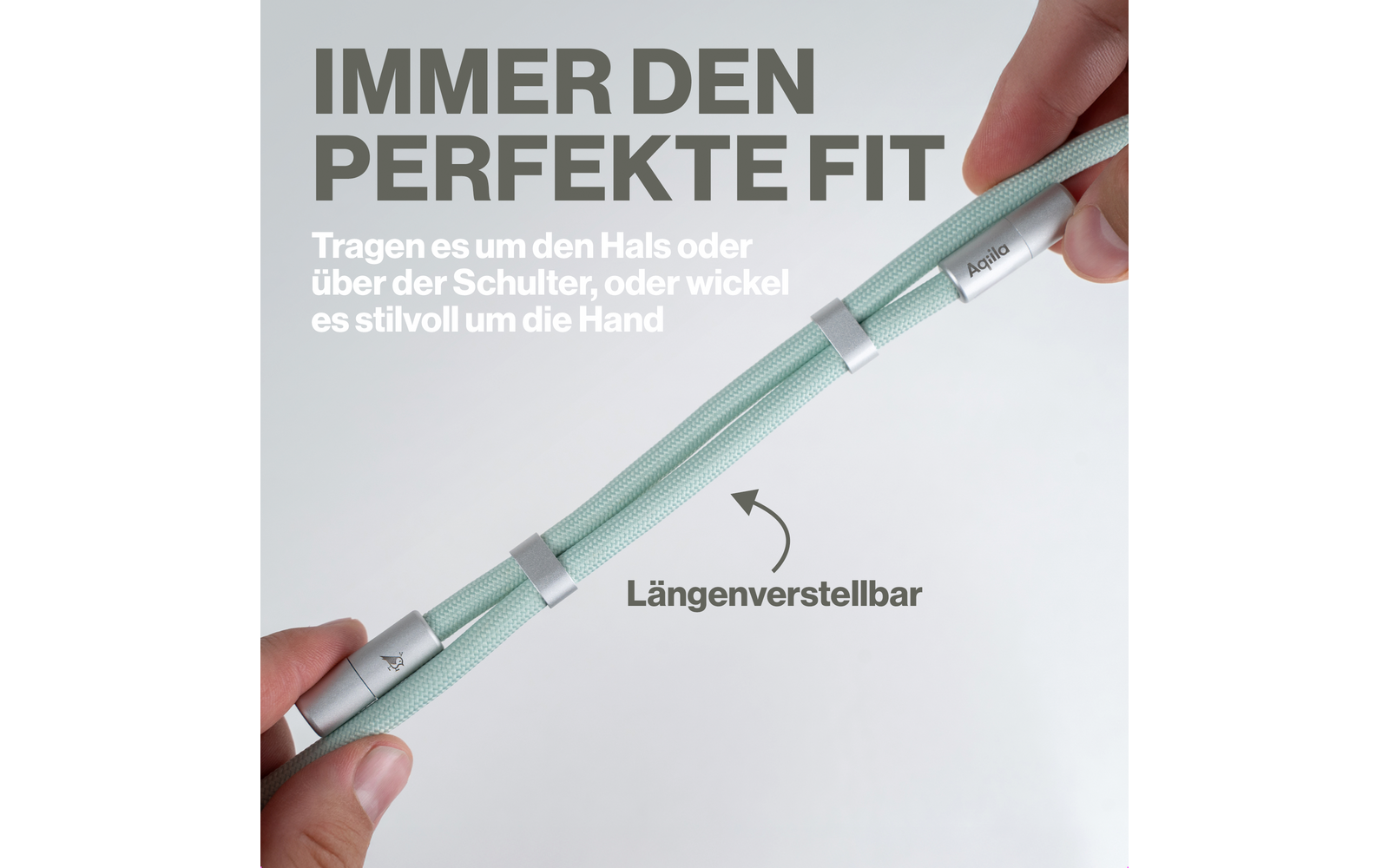 Product afbeelding Aqila Lanyard Power Cable Lightning Smartphone-Trageband 30 W 1