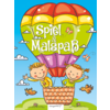 Kangaroo children's books play and coloring fun - hot air balloon