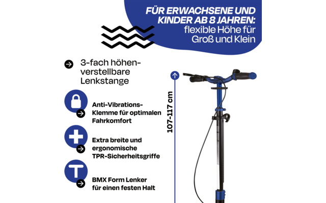 Produktbild Globber One NL 230 Ultimate Zweirad Scooter klappbar mit Handbremse 1