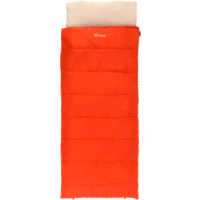 Outwell Contour Lux Sac de couchage couverture jusqu'&agrave; 190 cm Fermeture &eacute;clair &agrave; gauche rouge