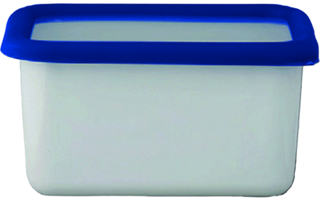 HoneyWare boîte de conservation en émail S haut 0,7 litre bleu