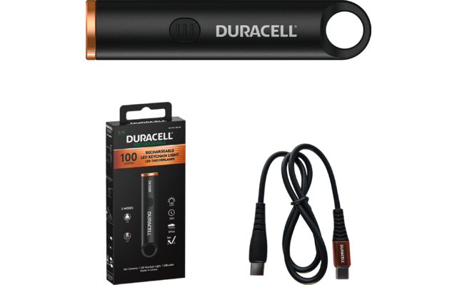 Produktbild Duracell DK100R Schl&uuml;sselleuchte 100 lm wiederaufladbar USB-C 1