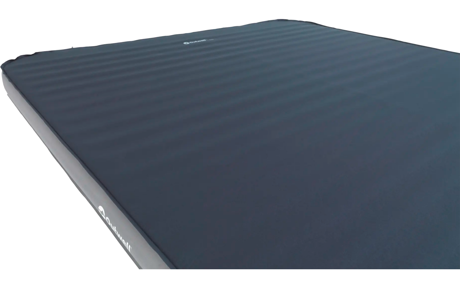 Blauw luchtbed met geribbelde oppervlakte