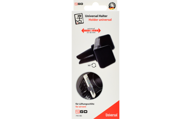 2GO Universal passive holder for cell phone or navi 50 to 90 mm