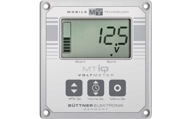 Büttner LCD Voltmeter und Zeitschaltuhr Spannungsmesser für Autobatterie