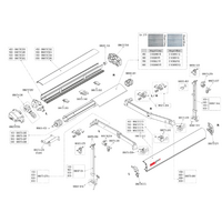 Fiamma sticker for awning F80L - color Deep Black Fiamma spare part number 98673H277