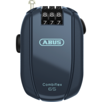 Abus Combiflex Stopover 65 Roll-Back Kabelschloss midnight blue