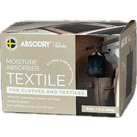 Absodry Duo Family dehumidifier for clothing and textiles with 2 x 100 g