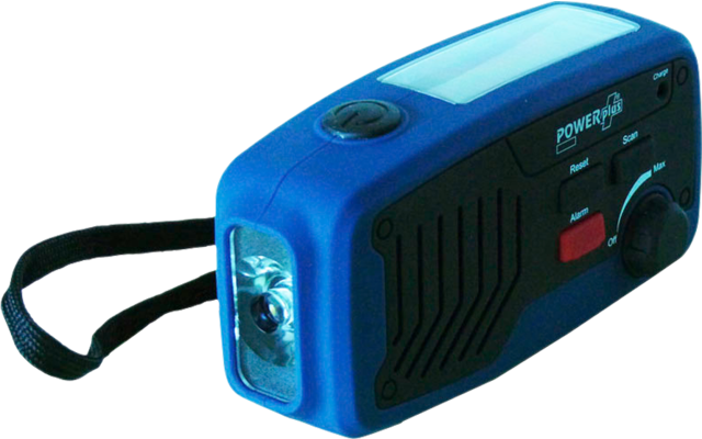 PowerPlus Panther Dynamo Solar USB Radio con luz LED 5 en 1
