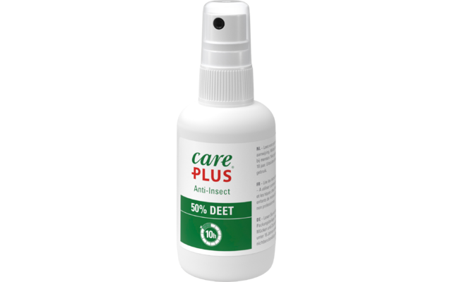 Care Plus Spray Anti Insectos Deet 50%, 200ml Repelente de insectos